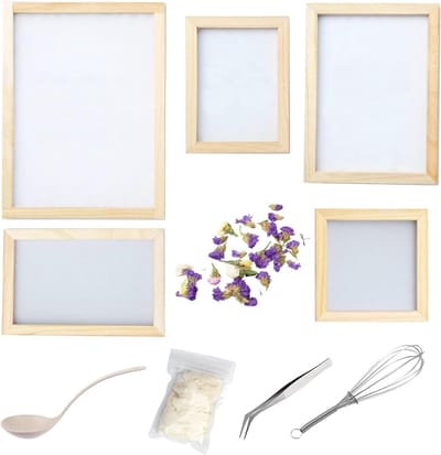 11-delige set voor het maken van papier en het drogen van bloemen, inclusief menglepels, roerstokjes en pincet voor creatieve knutselprojecten