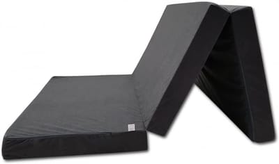Vouwmatras - Opvouwbaar bed - Comfortabel slapen - Wasbare hoes - 120 x 200 cm - Grijs
