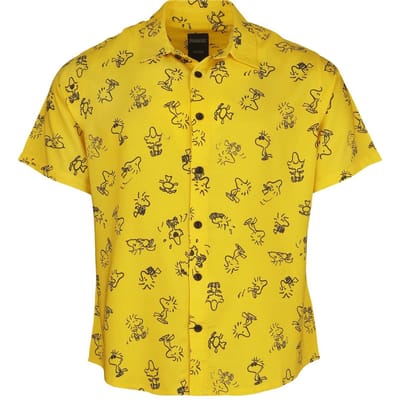 Peanuts Shirt met korte mouwen - Woodstock - Hawaii - S tot XXL - meerkleurig