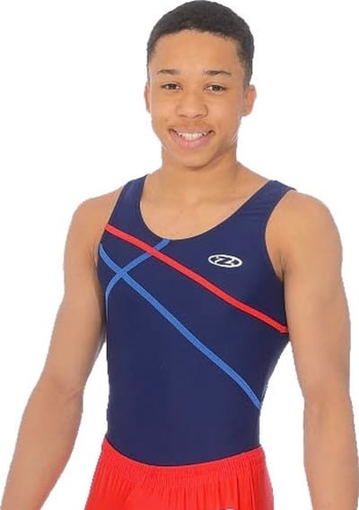 Marineblauw Atlas herenturnpak maat 122-128 jongens gympak blauw blauwe donkerblauw donkerblauwe marine navy lycra