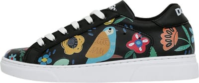 DOGO Ace Dames Sneakers - Flowers & Birds BLACK 36
