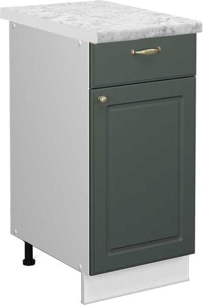 Vicco Fame-Line Keukenonderkast – 40 cm, WB Marmer Groen-Goud Landhuis