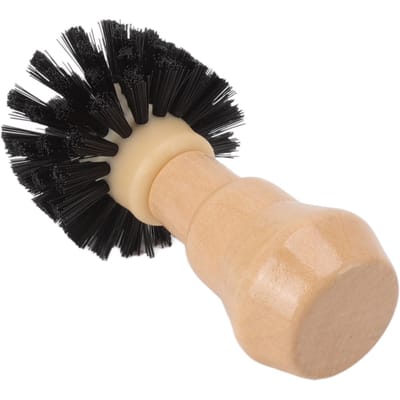 Portafilter Schoonmaakborstel Professionele Draagbare Koffietamper Schoonmaakborstel met Houten Handvat voor Keukengereedschap 51mm 54mm beige