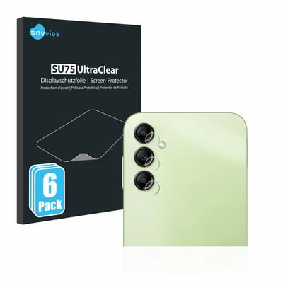 Savvies - Screenprotector voor Samsung Galaxy A14 4G (ALLEEN Camera Lens) - Folie Beschermfolie transparant 6 Stuks