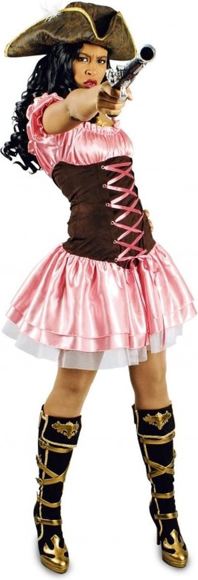 Pink Pirate Kostuum Diana Dames - Maat 40/42