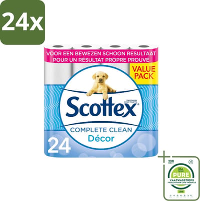 Scottex - Toiletpapier - 2-laags - 24 Rollen - Voordeelverpakking - 24 stuks - Toiletpapier - Toiletpapier 24 rollen