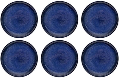 Borden Partito blauw Ø20cm (6/set) Kare Design