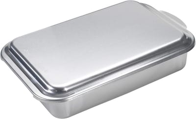 Natural Aluminium Taartvorm met Deksel voor Cake en Dessert