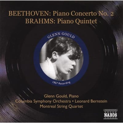 CD GLENN GOULD COLUMBIA SYMPHONY ORCH Beethoven Brahms Pianoconcert 8111341 NAXOS HISTORICA 2009 VK Europ Klassiek Gebruikt