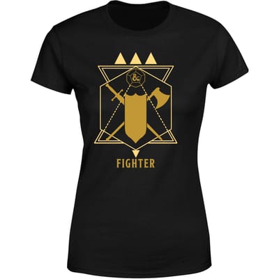 Dungeons & Dragons Fighter Women's T-Shirt - Zwart - XS