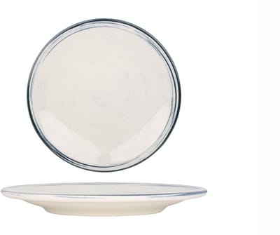 Kütahya Porselen Dinerbord - Frame - Porselein - 25 cm - set van 6