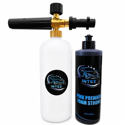 Intez- snow foam cannon -voor Karcher K Serie adapter-- foam gun - Auto wassen - Schuim spuit -Incl Pink snowfoam