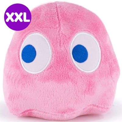 Pac-Man Spookje (Roze) Pluche Knuffel XXL 65 cm - Grote Speelgoed Knuffels voor Kinderen Jongens Meisjes