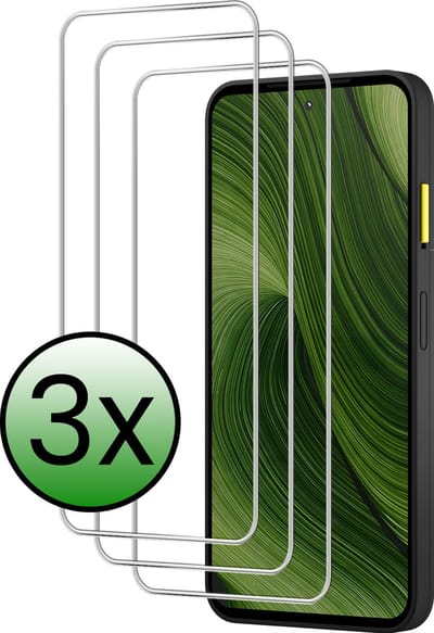 Screenprotector - 3 Stuks Geschikt voor Fairphone 6 - Extra Sterk - Beschermglas - Gehard Glas - Tempered Glass - Screen Protector