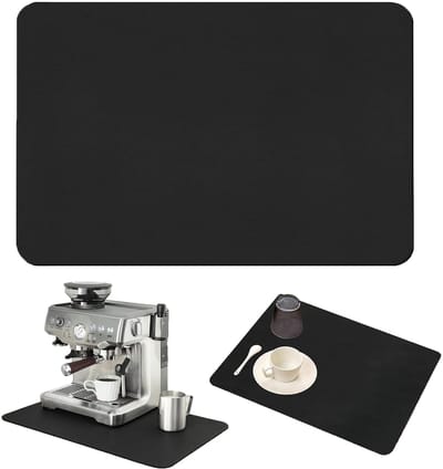 Dailygoods- Afdruipmat 60 x 50 cm - Antislip - Sneldrogend - PU-oppervlak - Zacht - Opvouwbaar - Droogmat
