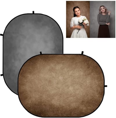 Dailygoods- Achtergrond Dubbelzijdig 1,5 x 2 m - Opvouwbare Achtergrond - Microvezel - Niet-reflecterend - Kreukbestendig - Draagbaar - Fotografieachtergrond