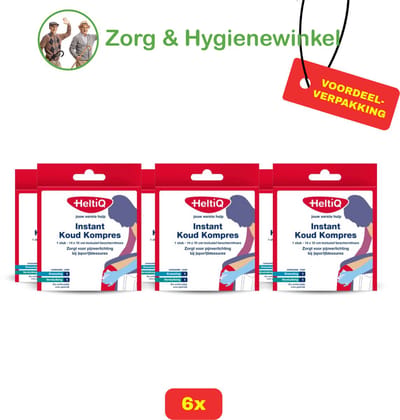 HeltiQ Instant Koud Kompres 14 x 15 cm - 6x Voordeelverpakking!