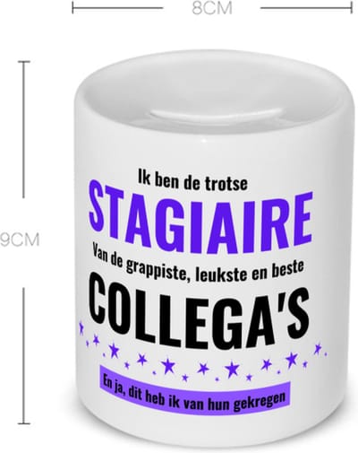 Akyol - ik ben de trotste stagiaire van de grappigste, leukste en beste collega's, en ja dit heb ik van hun gekregen koffiemok - theemok - Stagiair - trotste stagiaire - collega's - werknemers - verjaardagscadeau - leuke cadeau - gift - 350 ML inhoud