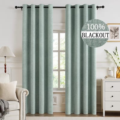 Dailygoods - Ondoorzichtige Warmte-Isolerende Gordijnen met Ringen - Set van 2 Verduisteringsgordijnen 140 x 215 cm