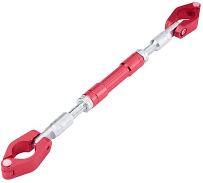 Jhubersproducts - Motorfiets Stuur - Verstelbaar Aluminium - Versterkt Stabiliteit - Rood - Balans en Comfort - Geschikt voor Crossmotoren - Universee