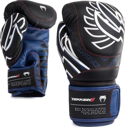 Venum x Tekken 8 Jin Kazama Bokshandschoenen Blauw Zwart Wit - 10 OZ