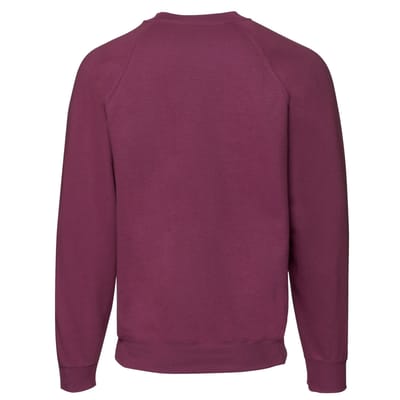 Fruit of the Loom Heren Klassiek Raglan Sweatshirt (Bourgondië)