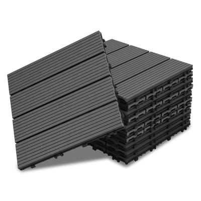 Terrastegels 9m² houten tegels 30x30 cm 99 stuks Terrastegels van hout met kliksysteem voor terras/balkon