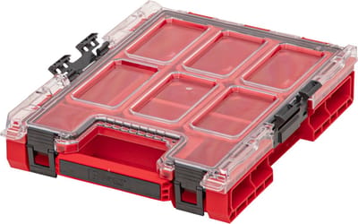 Qbrick System ONE Organiser M RED ULTRA HD Organiser 365 x 265 x 77 mm 2,5 l stapelbaar IP66