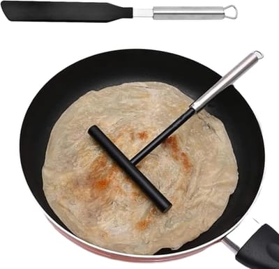 Pannenkoeken Set - Strooiwagen Keukengerei - Bakken Thuis - Non-stick T-Vorm - 34cm Spatel - Meerkleurig