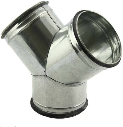 Broekstuk 45° Ø 100mm - 100mm voor spirobuis