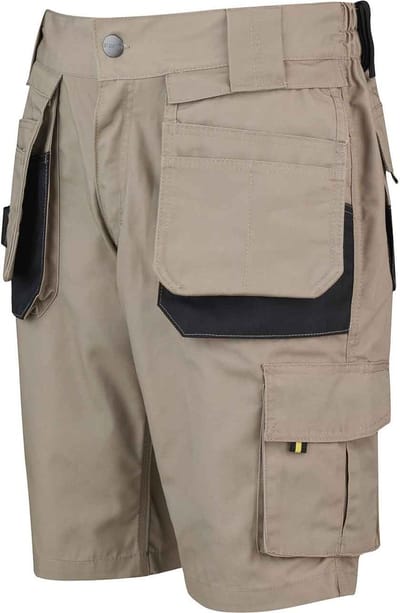 STØRVIK Job Korte Timmermans Bouw Werkbroek Heren - Werkshort - Werkbermuda - Werk Short - Maat L - Khaki