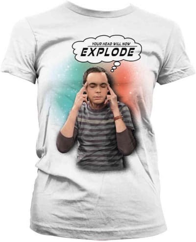 The Big Bang Theory Dames Tshirt -S- Sheldon Your Head Will Now Explode Wit