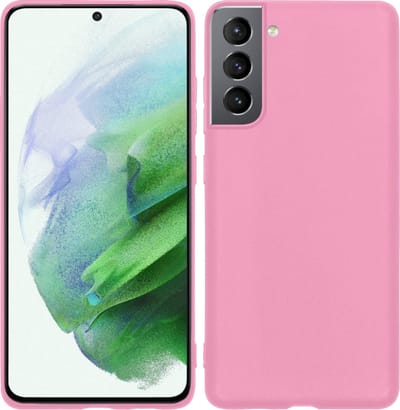 Hoesje Geschikt voor Samsung Galaxy S21 - Sterk & Shockproof - Hoes Cover - Siliconen Case - Roze