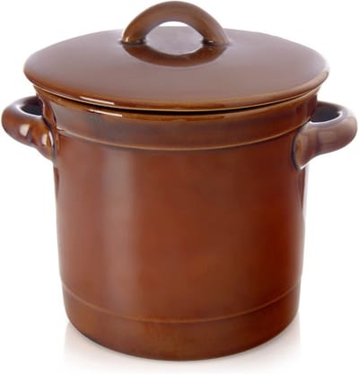 Fermentatiepot Keramiek met Deksel 1 l - Zuurkool - Zuurkoolpot