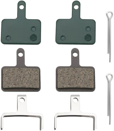 Dailygoods- Fietsremblokken 2 Paar - Compatibel met Shimano B01S/B05S - Compatibel met Tektro E10.11 - Duurzaam Metaal/Keramiek - Afmetingen 31x35,2mm - Remblokken