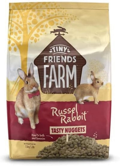 Tiny Friends Farm Russel Rabbit Tasty Nuggets - Konijnenvoer - 1.5 kg