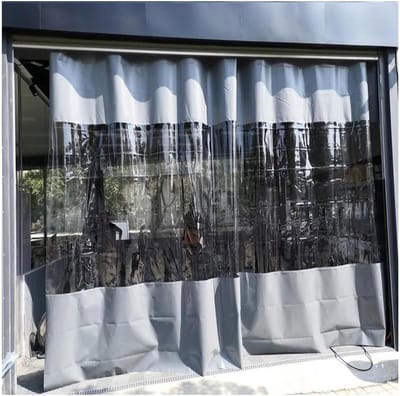 Zijgordijnen voor Paviljoen - Waterdichte Zeilpanelen - Buitenruimte Beschermen - Transparant PVC Zeil - 2.5 x 3 m - Transparant