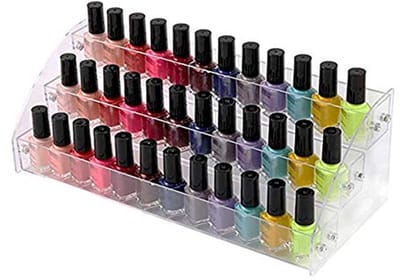 Nagellakrek Acryl - Lippenstiftdisplay Organizer - Cosmetica Opbergen - Multifunctioneel Display - Tafelbladmontage - Transparant