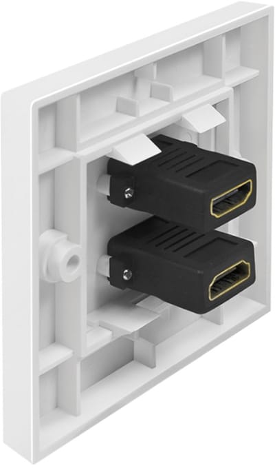 LogiLink aansluitdoos, 2x HDMI koppeling - HDMI koppeling, wit