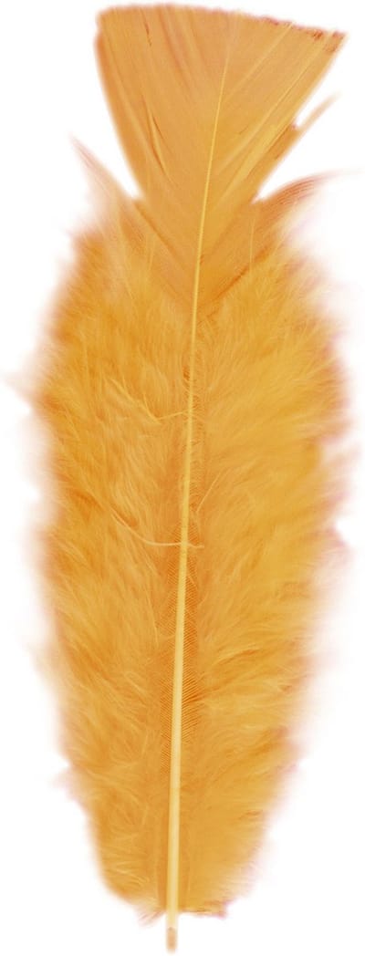 Widmann Sierveren - 50x - oranje - 17 cm - knutselveertjes - DIY/decoratie/hobbymateriaal