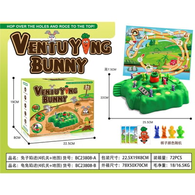 Wortel Konijn Val Tafelbord Verdedig Spel Uitdaging Ouder-Kind Familiefeest Interactief Leergericht Puzzel Speelgoed Cadeau W13160WW-