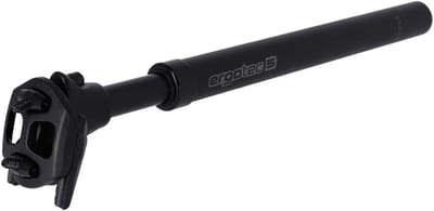 Verende Zadelpen - Schokabsorberende Pen - Comfortabel Fietsen - Geïntegreerde Vering - Standaard Maat - Zwart