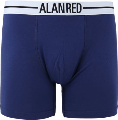 Alan Red Boxer zwart blauw 2Pack - Maat M - Heren - Boxershorts