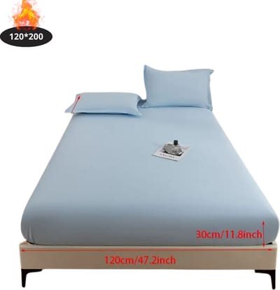Nivard Waterdicht Hoeslaken - Beddengoed - Fitted Sheet - Bed - Hemelsblauw 120x200