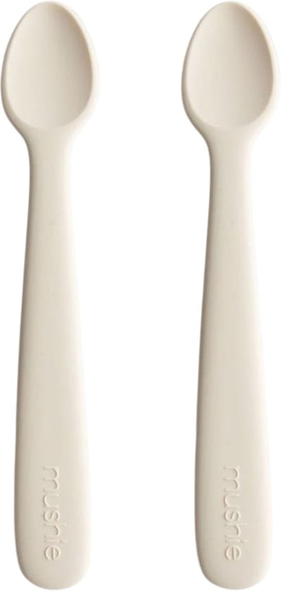 Mushie Kinderbestek Set Lepels - Ivory