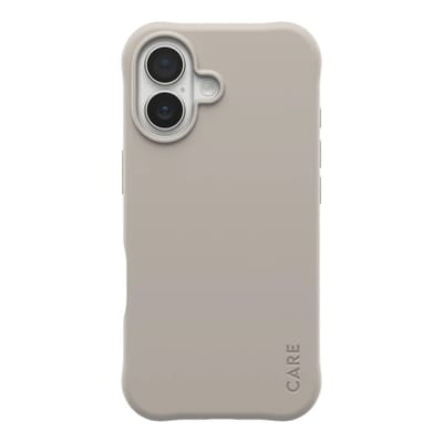 CARE by PanzerGlass Fashionable Case Samba met MagSafe voor de Apple iPhone 17 - Vanilla Beige