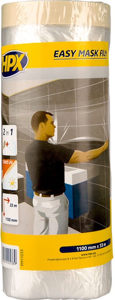 Easy mask film crêpepapier - 1100mm x 33m