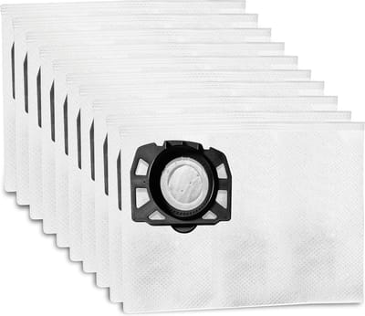 357 10 stuks stofzuigerzakken geschikt voor Kärcher WD 2 Plus, WD 3, WD 3 Batterij, KWD 1, KWD 2, KWD 3, MV 3, WD 3.200 tot WD 3.800 M, SE 4001, SE 4002, vervangen deel 2.863-314.0