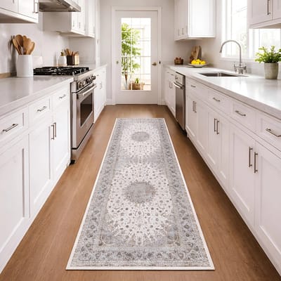 Lavandoux - Tapijtloper - Khénifra - Crème en Beige - 80 x 300 cm