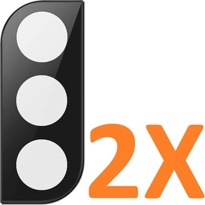 Camera Lens Glass Protector Gehard Glas beschermer - Zwart - 2X - Geschikt voor: Samsung Galaxy S22